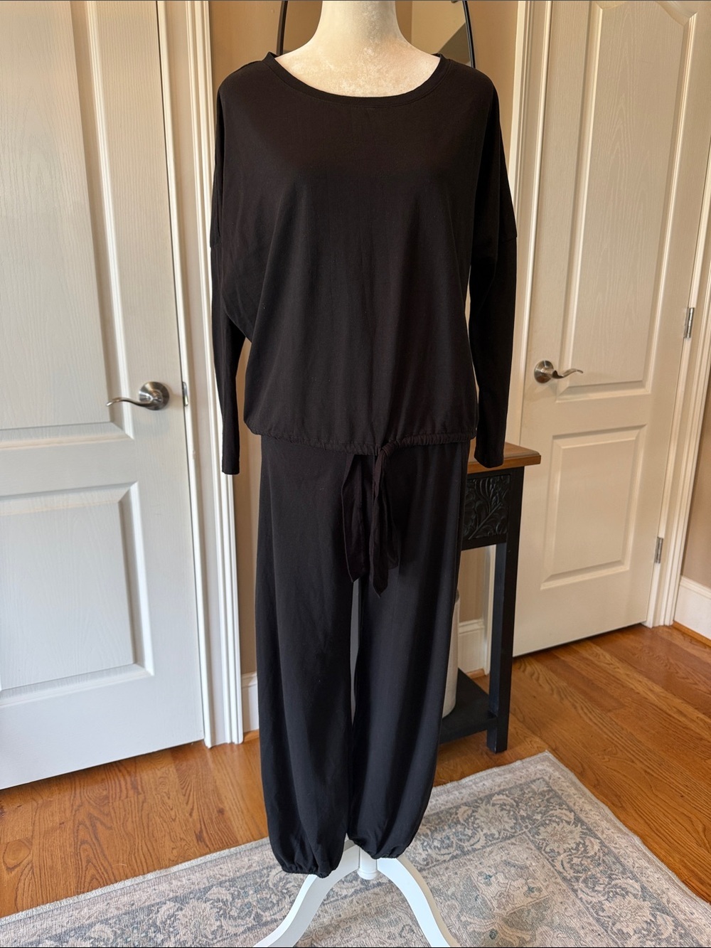 Eberjey Black Lounge Pajama Set Mixed Sizes S/M Soft Knit Sleepwear
